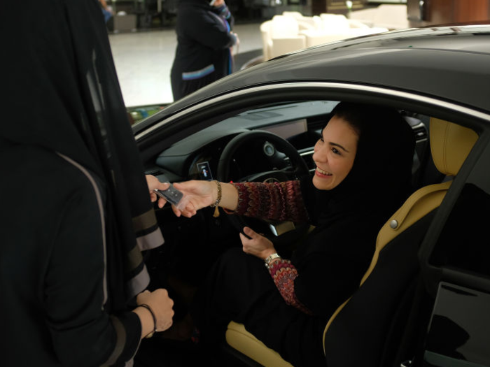 Women are taking to the streets after Saudi Arabia lifted its longstanding ban on women driving.