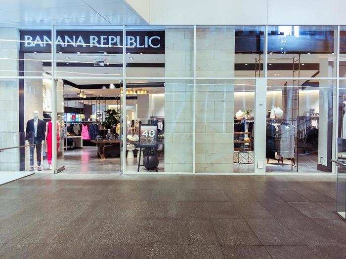 We visited the Banana Republic store in Manhattan's Financial District.