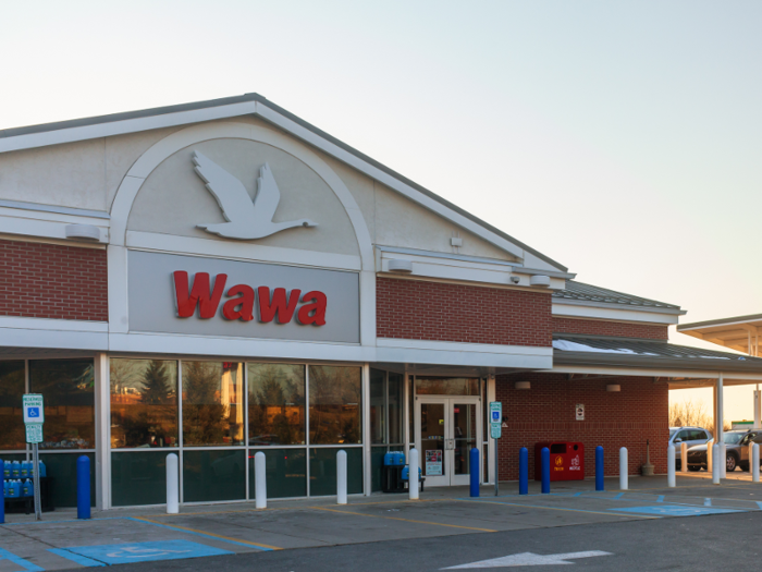 We visited a Wawa in south Phillipsburg, New Jersey, off Route 22 in early 2017. The gas pumps are plentiful and bustling with activity, but we were more interested in what was inside.