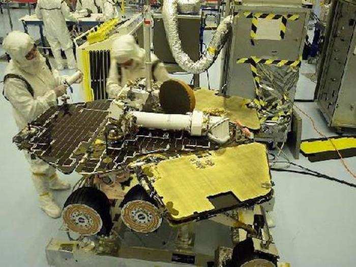 Opportunity was one of two six-wheeled rovers that NASA launched to Mars in 2003.
