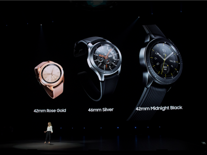 There are a lot of ways in which the watches are similar. Both the Galaxy Watch and the Apple Watch Series 3 come in three colors: black, silver, and rose gold.