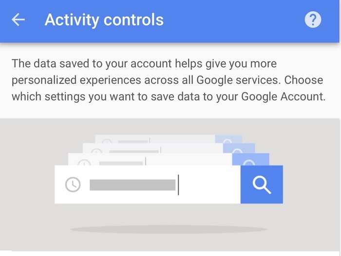 On iPhone: Click the link below, which will open Google's 'Activity Controls' page