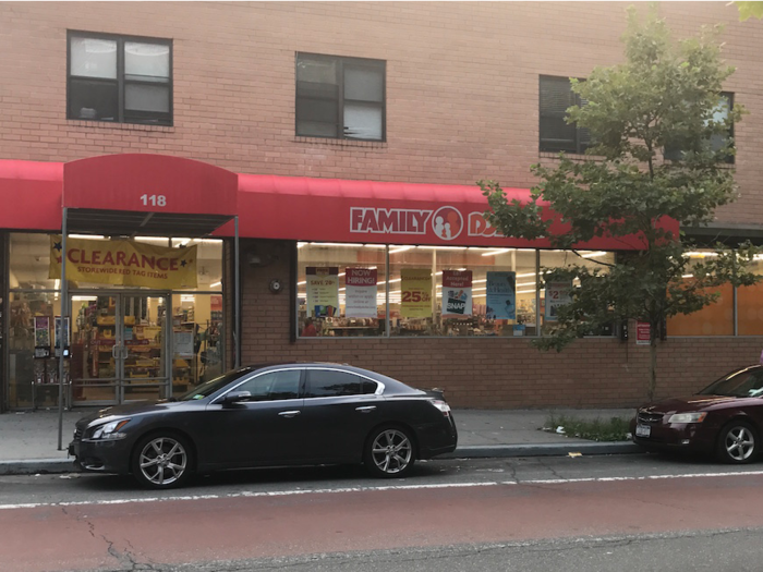 The Family Dollar store we visited was located in Brooklyn, New York. On average, its stores are around 7,000 square feet in size.