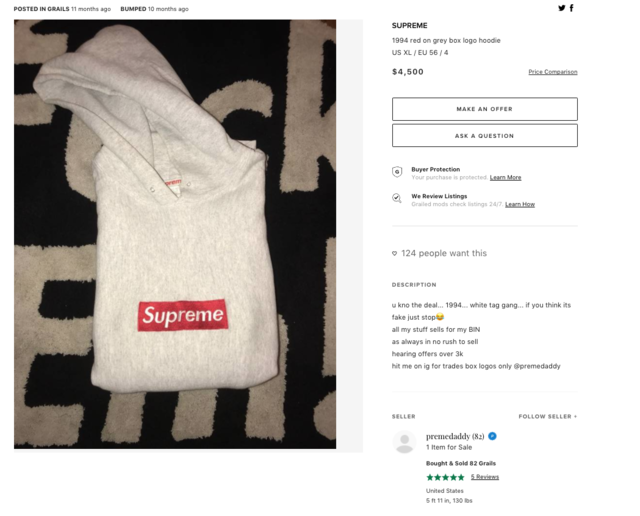 People are flipping Supreme products for over 20 times their usual price.  Here are some of the most expensive things for sale right now.