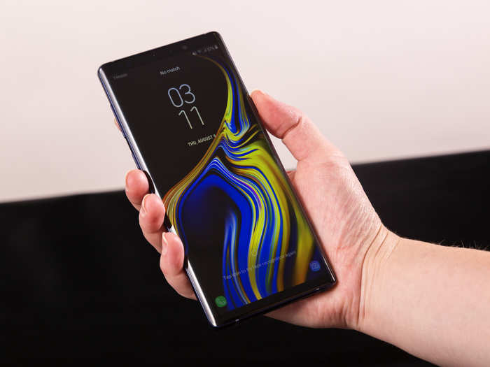 1. The Galaxy Note 9 features a larger display than the Galaxy S9 and S9+.