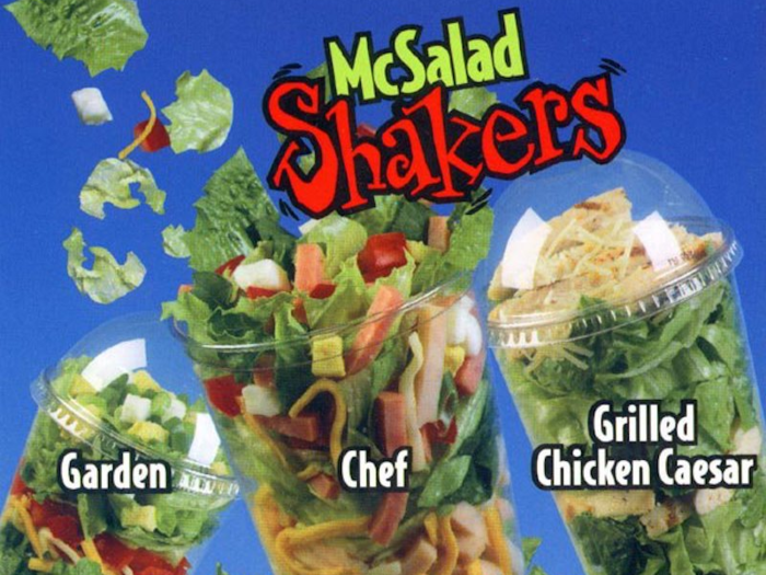 McSalad Shakers only lasted for three years on the McDonald's menu.