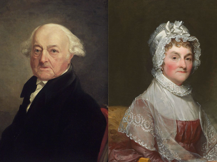 John Adams relied on his wife Abigail.
