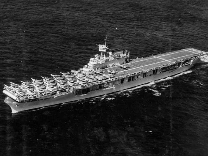 The Enterprise in 1939, before it went through the World War II wringer.