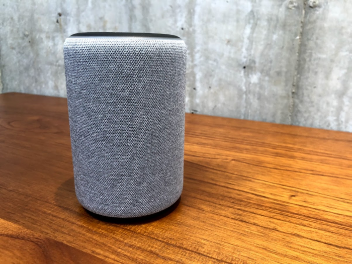 The new Echo Plus has a soft, fabric cover on the outside, while the old version was made from a hard plastic.