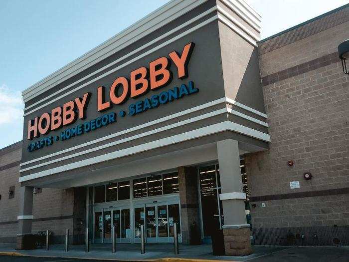 The first stop was Hobby Lobby.