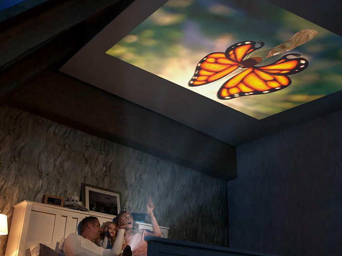A portable projector that turns any space into a mini home theater