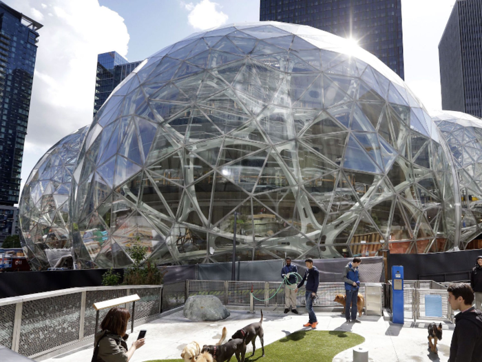 Amazon's current and first headquarters is located in Seattle, Washington. Around 400,000 workers are employed there.
