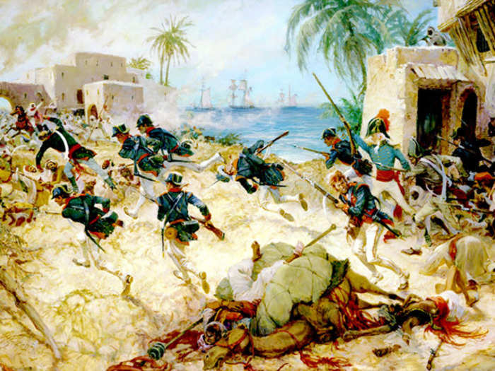 Battle of Derna — "To the shores of Tripoli"