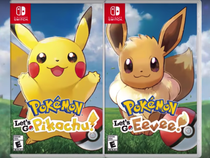 Developed by the studio Game Freak, the new Pokémon titles come in two flavors: Pikachu and Evee.