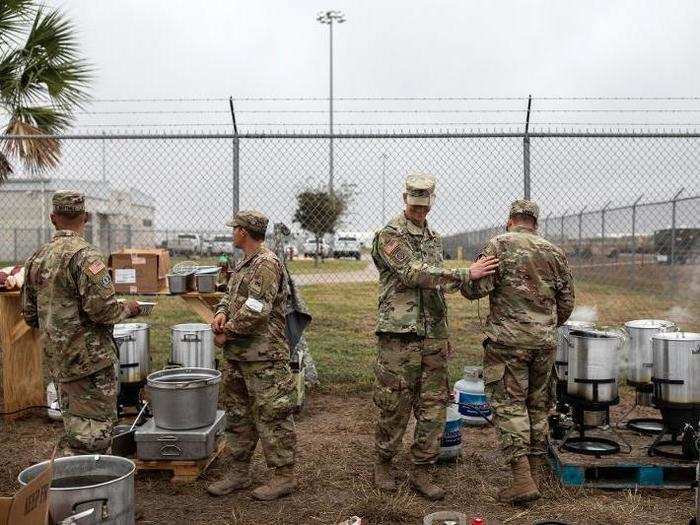 The Department of Defense sent more than 300,000 pounds of traditional Thanksgiving food to American troops serving overseas and at the southern border, the Pentagon revealed Monday.