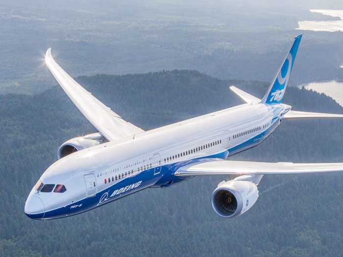 The Boeing 787-8 Dreamliner is the first in a new generation of ultra-fuel-efficient wideboy airliners.