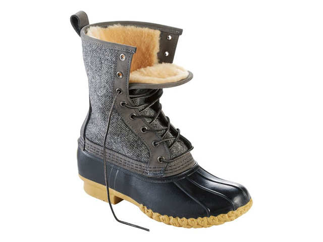 shearling lined bean boots
