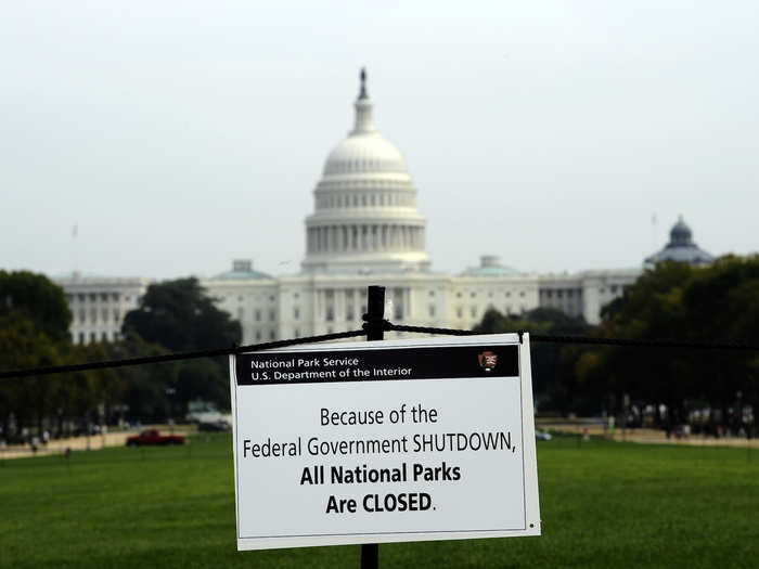 The US government shut down at midnight EST on Friday.