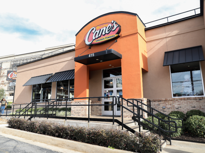 First up was Raising Cane's.