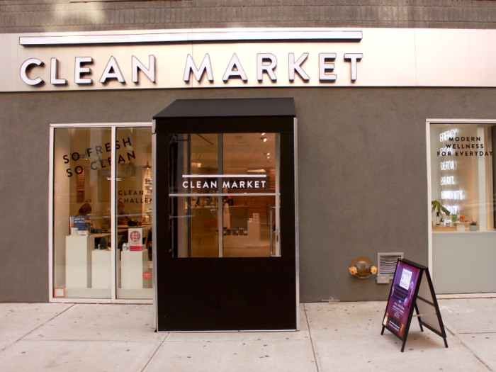 Clean Market is a holistic wellness center in New York City that offers services including cryotherapy, vitamin IV drips, infrared saunas, and smoothies infused with boosters such as collagen and CBD.