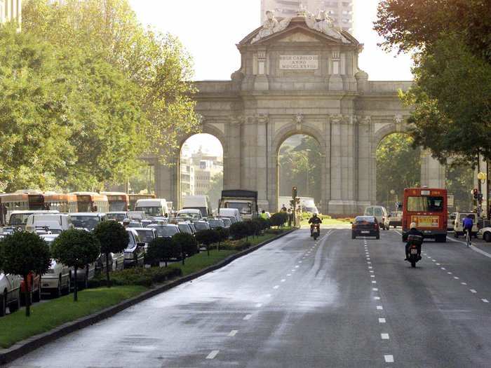 Madrid banned older cars from its city center.
