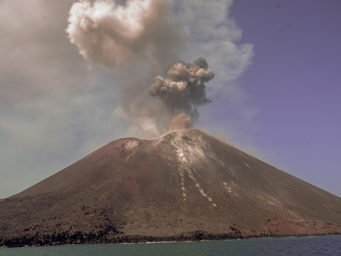 Anak Krakatau is one of the world's most famous volcanoes.