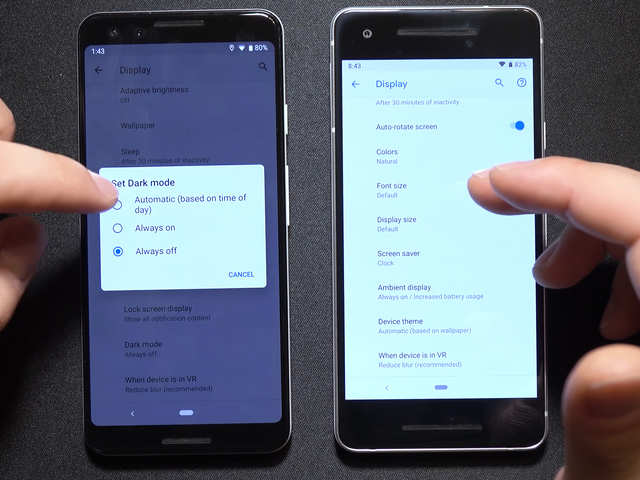 Android Q will also finally come with a dark mode that'll work with the entire Android operating system.