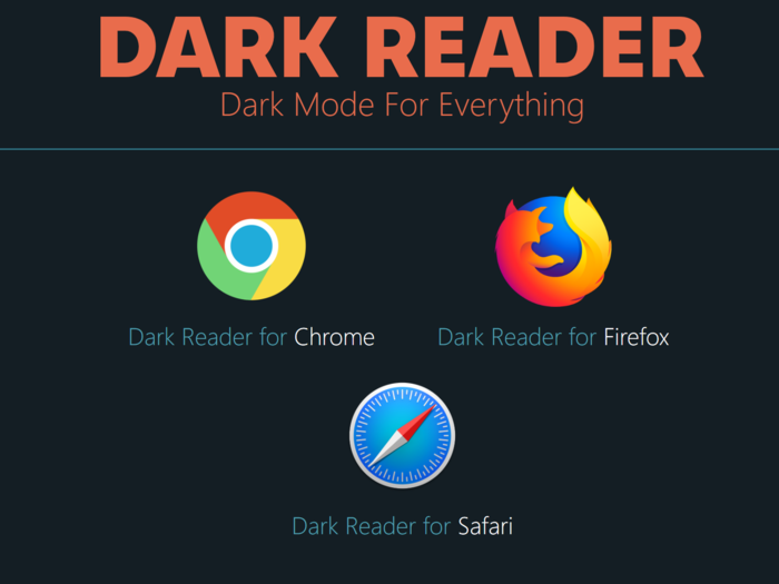 Head over to darkreader.org to install Dark Reader on Chrome, Firefox, or Safari.