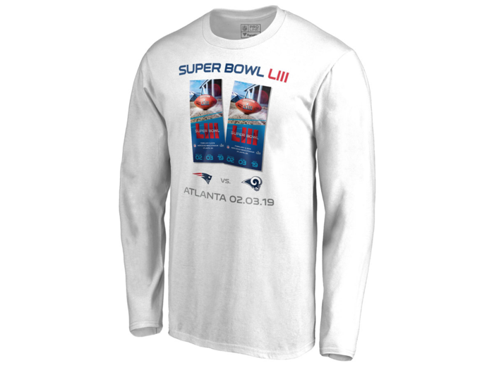 Stay neutral and celebrate the game with this long-sleeve T-shirt.