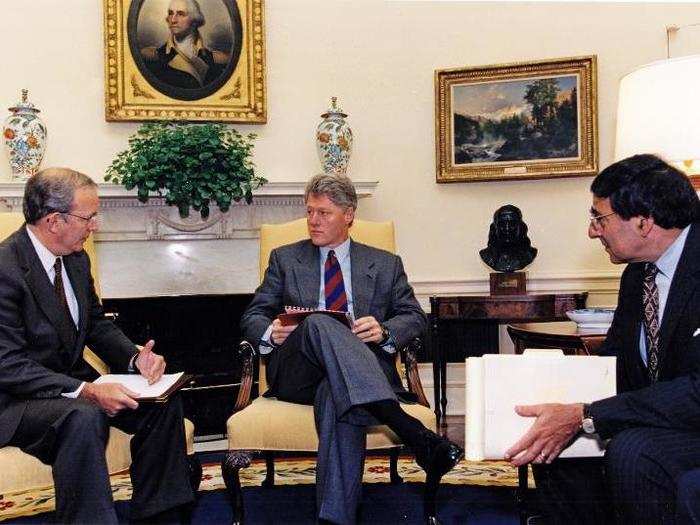 Former President Bill Clinton typically started his days around 9 a.m., meeting his chief of staff in the Oval Office.