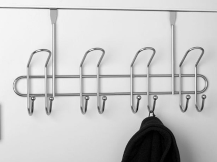 An over-the-door hook rack