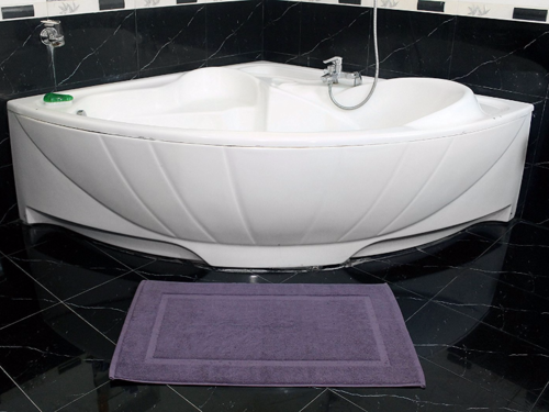 Velosso Super Soft Microfibre High Density Bath Mat Pedestal Mat Anti Slip Super Absorbent Cream, 50x50 Pedestal Mat