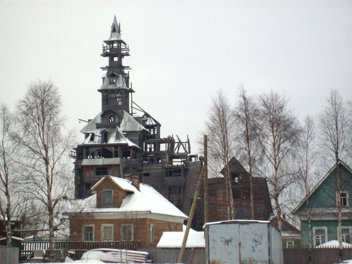 The Sutyagin House is often considered one of the tallest wooden houses in the world.
