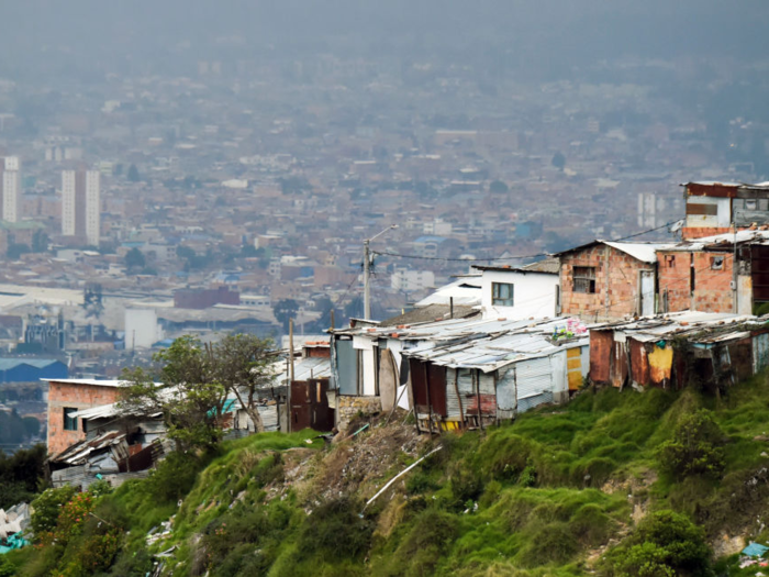 In mountainous Colombia, many urban people live in the hills surrounding the cities. That makes it challenging for them to commute to jobs in the city centers.