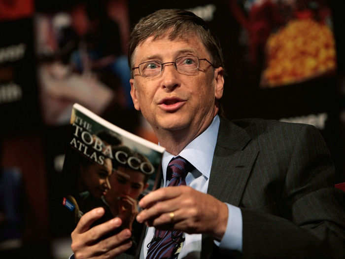 Bill Gates reads for an hour.