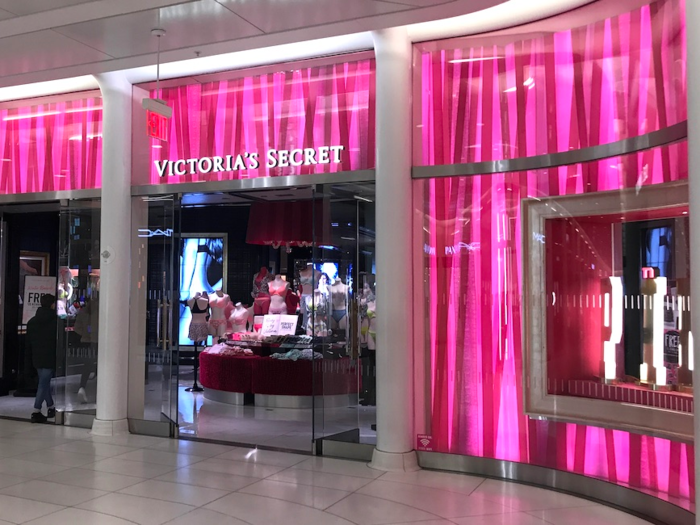The Victoria's Secret store we visited is located in Downtown Manhattan, New York, in the World Trade Center Westfield mall. The mall, which opened in 2016, is classified as a Class A mall, which is determined by its tenants' sales per square foot.