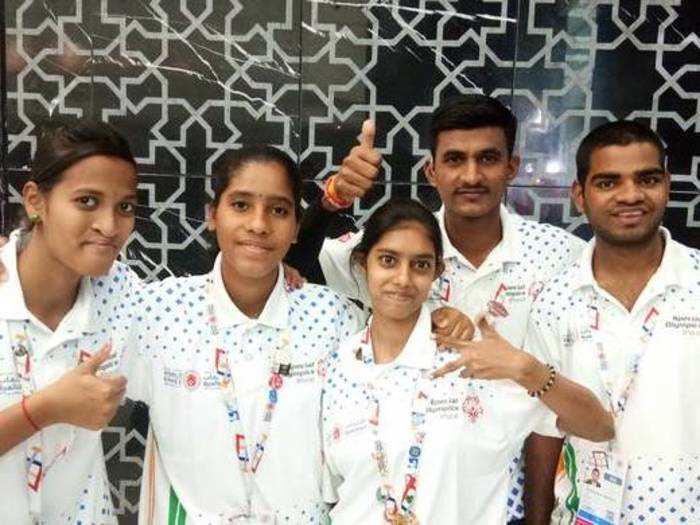 Indian athletes made history after winning medals in the women’s singles section on Sunday during the Special Olympics held in Abu Dhabi.