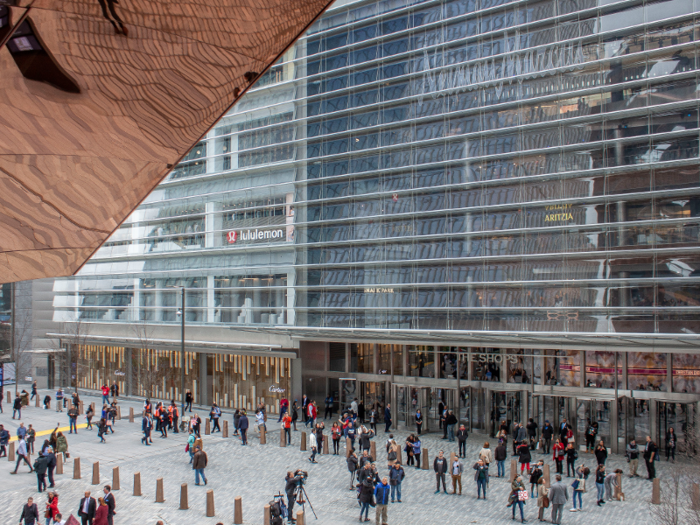 The Shops and Restaurants at Hudson Yards, the $25 billion megadevelopment's seven-story shopping center, opened to the public on March 15.