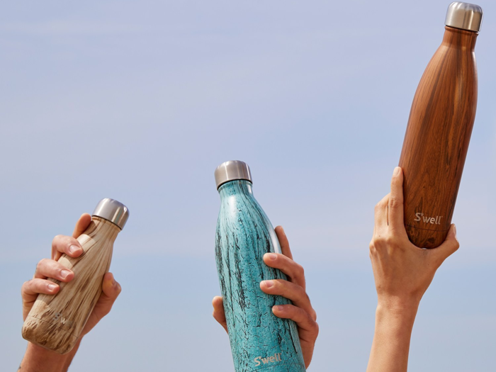 A reusable water bottle