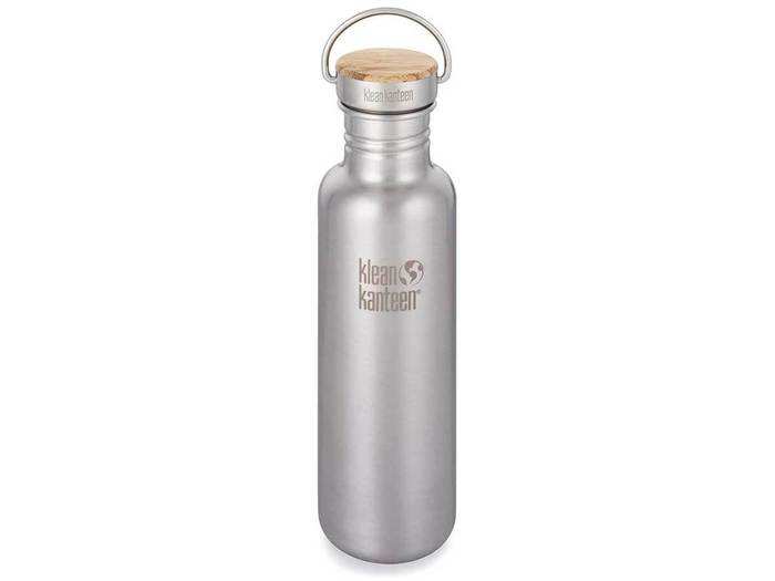 A plastic-free, reusable water bottle