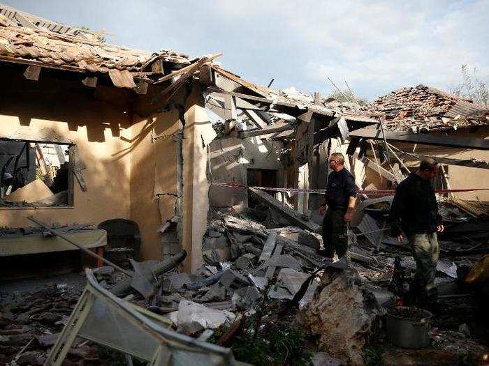 A rocket was fired into Israel from Gaza Strip, a territory controlled by the Islamic militant group Hamas, on Monday. It destroyed a home and reportedly injured seven people.