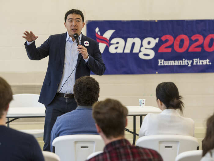 Entrepreneur and long-shot presidential candidate Andrew Yang reported raising $1.7 million from 80,000 donors who donated an average of just $17.92 in March and February alone, far outpacing the $659,000 he raised between October 2017 and December 2018.