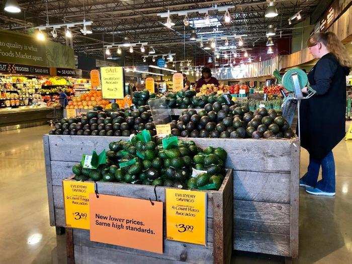 Hass avocados: same price at $3.99 for a bag of four