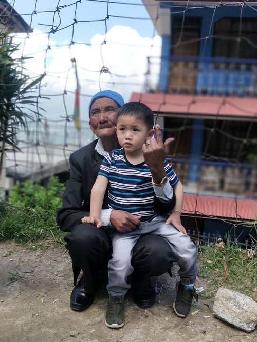 Enthused octogenarians casting their votes in Burtuk, East Sikkim: PIB