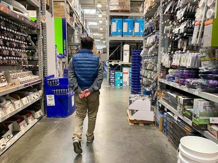 Our first stop was a Lowe's store in San Francisco, California. This is one of the company's 2,200 or more locations in North America, according to Lowe's website.