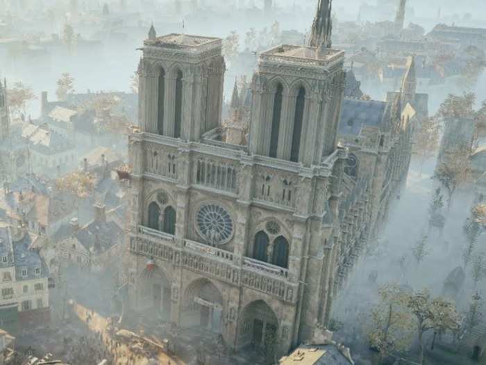That's because the game, which takes place during the French Revolution, has a lavishly detailed, historically accurate depiction of Notre-Dame Cathedral.