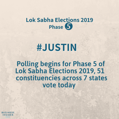 Voting in fifth phase of Lok Sabha Election across seven state begins