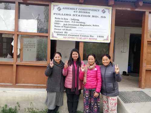 Voting underway in Leh: