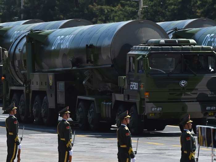 On land, China has intercontinental missiles capable of striking the continental US.