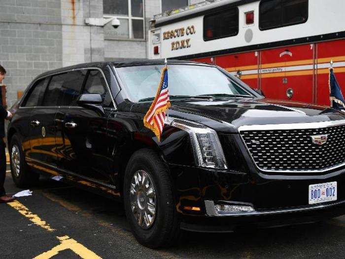 Here it is! Trump's new $1.5 million limo. It's the latest version of The Beast.